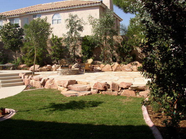 Xeriscape with agave